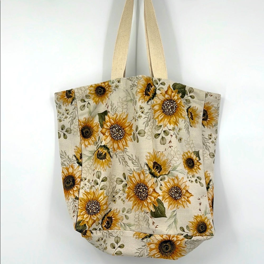 Floral Canvas Tote Bag